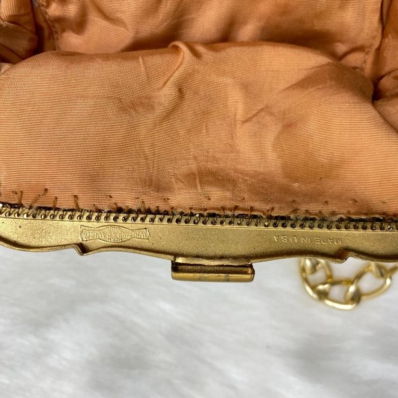 Vintage Whiting and Davis Art Deco Gold Mesh Purse - Picture 10 of 13